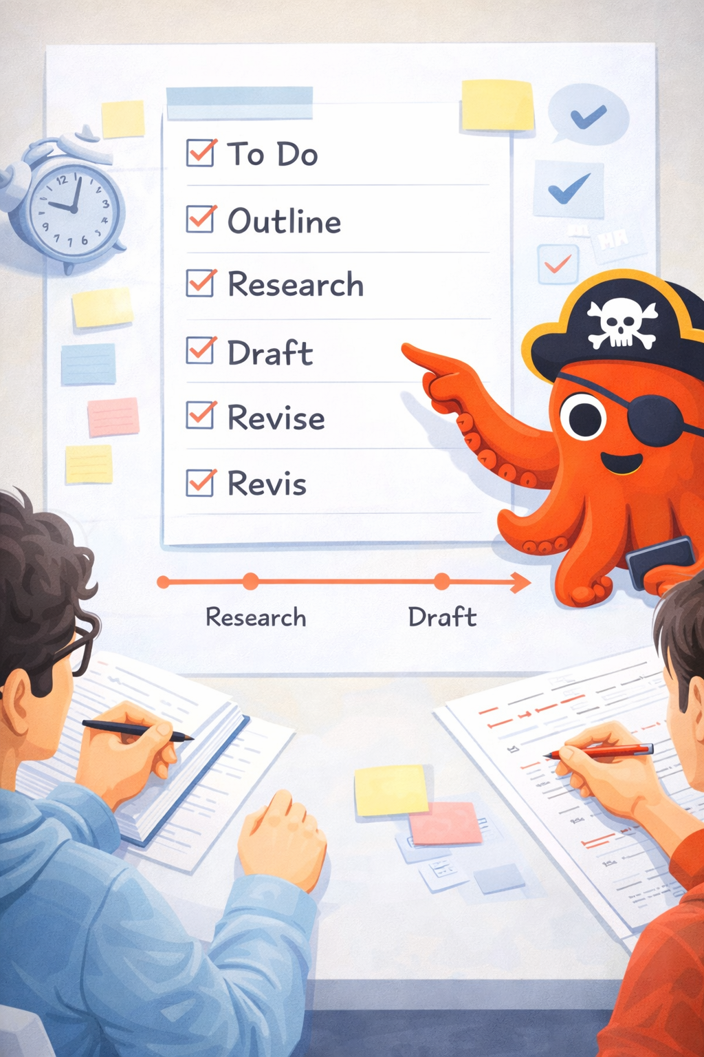 Constructive academic feedback focused on clarity, structure, organisation and academic tone.